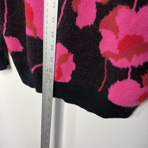 Cabi Sweater Womens Small Floral V Neck Pullover Cotton Blend 4102 - Picture 9 of 10